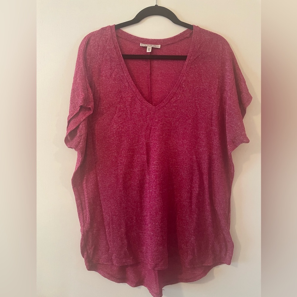 Express berry colored knit top